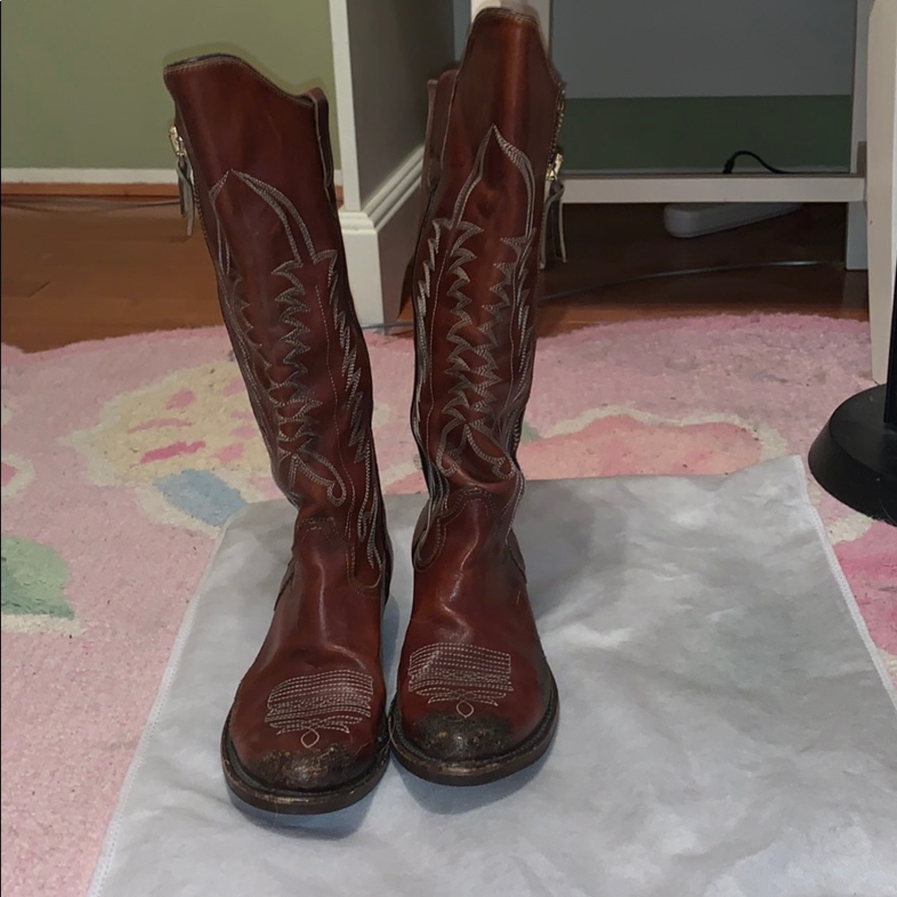 Golden Goose distressed cowboy boots